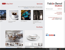 Tablet Screenshot of fabianbernalstudios.com